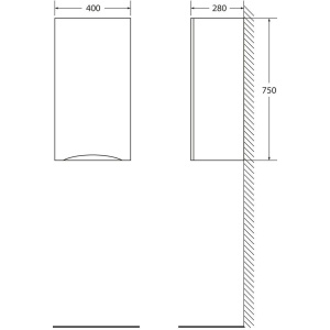 Шкаф BelBagno Fly -Marino R bianco lucido