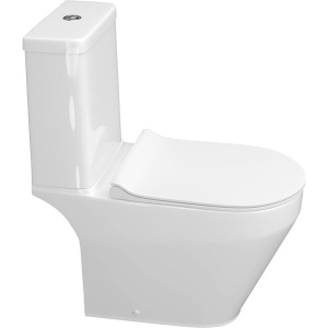 Унитаз-компакт Керамин Бари R Slim МЛ CDB00029257 безободковый, с микролифтом