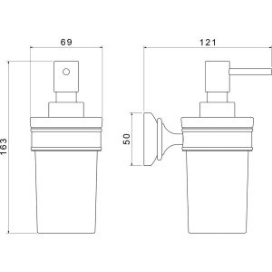 Дозатор Акватек Классик AQ4505CR хром
