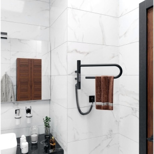 Полотенцесушитель электрический Vincea VTD-1P1BE 40х25 черный