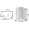 Душевой уголок Cezares Anima ANIMA-W-RH-2-120/100-C-Cr-L
