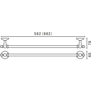 Купить Полотенцедержатель Art&Max Antic Crystal AM-E-2624SJ-Do в Москве с доставкой Полотенцедержатель Art&Max Antic Crystal AM-E-2624SJ-Do