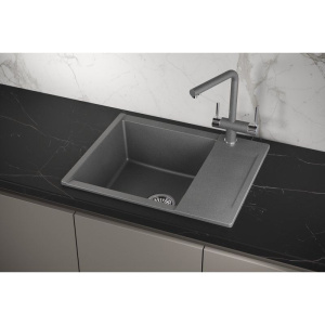 Мойка кухонная Granula Estetica 6202, графит
