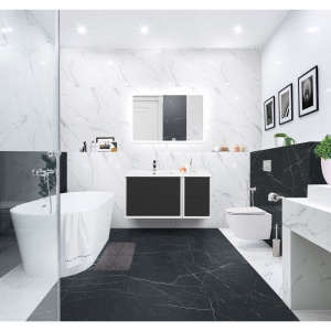 Купить Тумба с раковиной Cezares Bellagio 106 L grafite в Москве с доставкой Тумба с раковиной Cezares Bellagio 106 L grafite