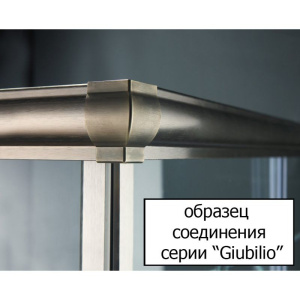 Душевой уголок Cezares Giubileo -A-2-80 стекло с узором, хром