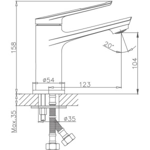 Смеситель для раковины Haiba HB595