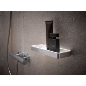 Купить Полка Keuco Plan 14958 хром, белая в Москве с доставкой Полка Keuco Plan 14958 хром, белая