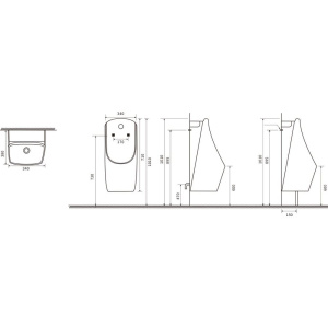 Писсуар SantiLine SL-6004