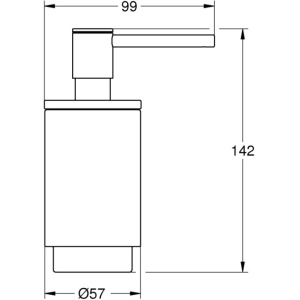 Дозатор для жидкого мыла Grohe 41218KF0 черный