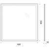 Зеркало BelBagno SPC-GRT-800-800-LED-TCH-WARM с подсветкой