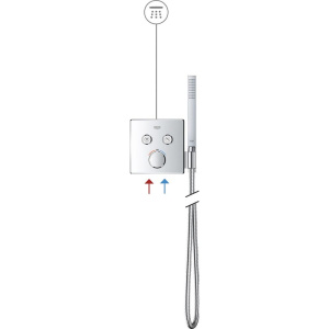 Термостатический смеситель Grohe Grohtherm SmartControl 29120000, для душа