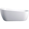 Акриловая ванна Ceruttispa Viva 9127 170x75 см, отдельностоящая, овальная, с ножками