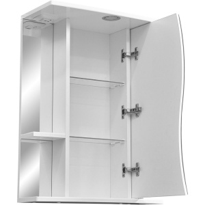 Зеркало-шкаф Stella Polar Волна Лолита R 55 с подсветкой