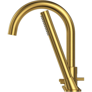 Смеситель на борт ванны WHITECROSS Y Y1232GLB С ВНУТРЕННЕЙ ЧАСТЬЮ, брашированное золото