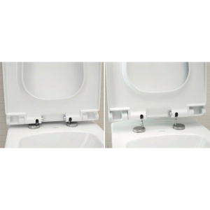 Комплект Cersanit City кнопка смыва хром глянцевый, микролифт