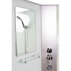 Душевая кабина Niagara Classic NG-43185-14QBKG, 110х80 см, без крыши, с гидромассажем