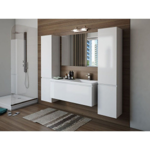 Тумба с раковиной Эстет Dallas Luxe 130 подвесная, 1 ящик, R