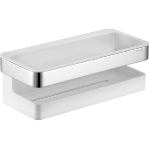 Купить Набор Keuco Collection Moll Полка Collection Moll 12758 хром, белая + Крючок Collection Moll 12713 хром, двойной в Москве с доставкой Набор Keuco Collection Moll Полка Collection Moll 12758 хром, белая + Крючок Collection Moll 12713 хром, двойной