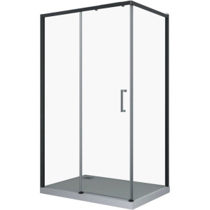 Душевой уголок Ceruttispa Vito 110B L 110х80, профиль черный