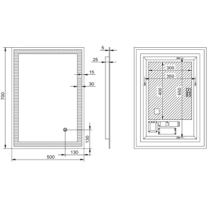 Зеркало Esbano ESMI3429FRD