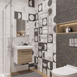 Тумба с раковиной DIWO Воронеж 50 подвесная, ореховый дубослив, с сифоном