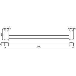 Полотенцедержатель Rush Thira TR36531A