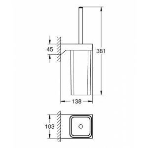 Купить Ершик для унитаза Grohe  40857000 белый в Москве с доставкой Ершик для унитаза Grohe  40857000 белый