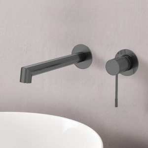 Смеситель для раковины Vincea Desire VBFW-1D1GM С ВНУТРЕННЕЙ ЧАСТЬЮ, вороненая сталь