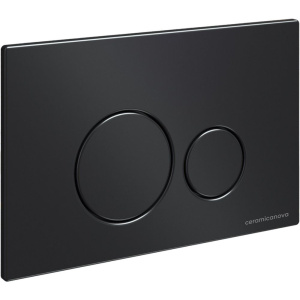 Система инсталляции для унитазов Ceramicanova Envision Round CN1001B кнопка черная матовая