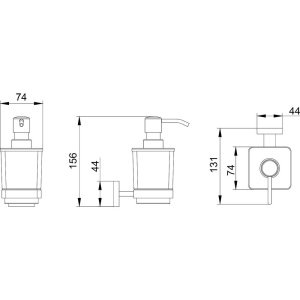 Дозатор Timo Selene 17039/17 золото