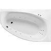 Акриловая ванна Excellent Kameleon WAEX.KMP17.LINE P 170x110 см, угловая, с гидромассажем, с каркасом, со сливом-переливом, асимметричная