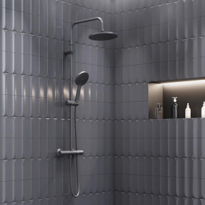 Душевая стойка Damixa Jupiter 977800300 черная матовая