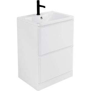 Тумба с раковиной BelBagno Albano 60 напольная, bianco lucido