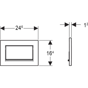 Кнопка смыва Geberit Sigma 30 115.893.KJ.1 белая, хром глянцевый