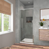Душевая дверь в нишу Vincea Intra VDP-1I8090CL 80/90 см, стекло прозрачное, хром