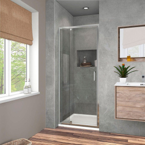 Душевая дверь в нишу Vincea Intra VDP-1I8090CL 80/90 см, стекло прозрачное, хром