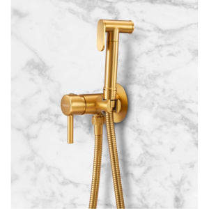 Гигиенический душ Milacio Ultra MCU.850.GD С ВНУТРЕННЕЙ ЧАСТЬЮ, со смесителем, золото