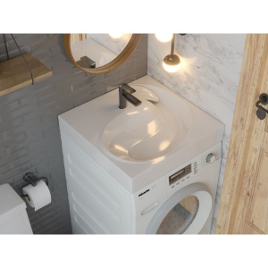 Раковина Stella Polar Бьянка SP-00000797 60, на стиральную машину, с кронштейнами