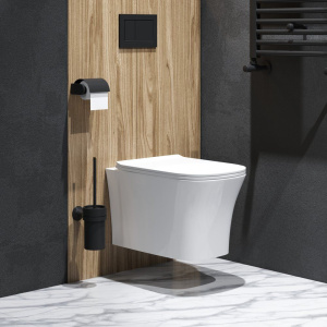 Унитаз подвесной Grossman Style GR-4474S безободковый, с микролифтом