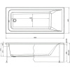 Акриловая ванна Aquanet Bright 233143 180x80 см, с каркасом