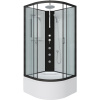Душевая кабина Niagara Classic NG-6707-14BKTG 80x80 см, без крыши, с гидромассажем и тропическим душем