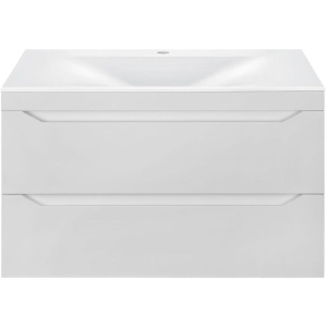 Тумба с раковиной Vincea Fine 80 белая глянцевая