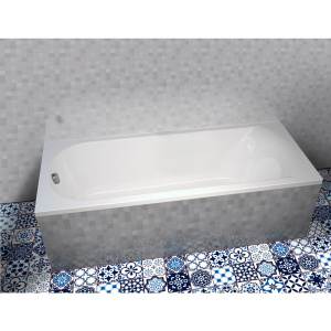 Акриловая ванна EUROLUX Miamika 180x80 см, с каркасом