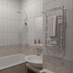 Полотенцесушитель электрический Тругор Пэк 6 П 80х40 с выключателем