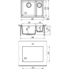 Мойка кухонная Florentina Вега 335/160 грей