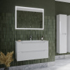 Мебель для ванной Sancos Norma 2.0 90 см белый глянец