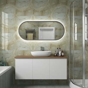 Зеркало Art&Max Bari 50x120, графит матовый