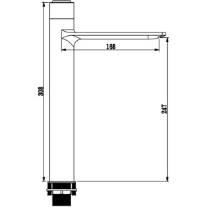 Смеситель для раковины Savol S-601810G