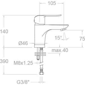 Смеситель Ramonsoler Ypsilon Plus 6401 хром