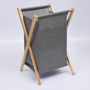 Купить Корзина для белья Wasserkraft Nau WB-772-L серая в Москве с доставкой Корзина для белья Wasserkraft Nau WB-772-L серая